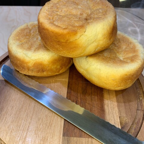 Cheesy Wheat English Muffins